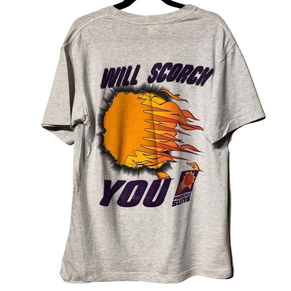 VINTAGE | 90s Nutmeg Single Stitch Phoenix Suns Graphic Tee‎ - Picture 6 of 14